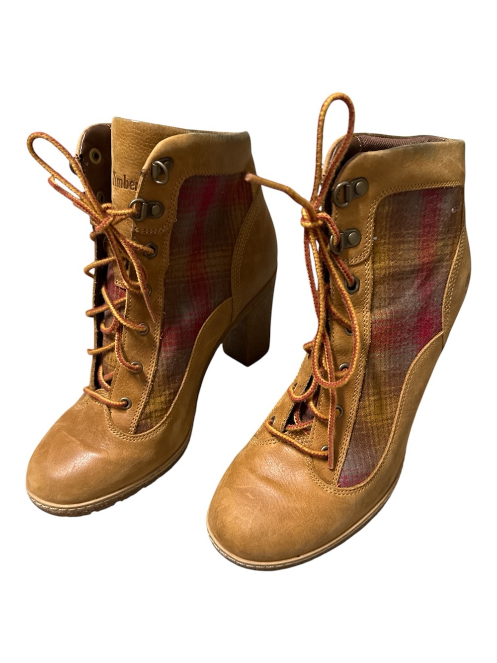 Timberland x Pendleton Glancy plaid heeled boots